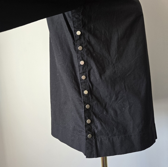 Kate Spade Saturday Black Cotton Side Snap Top. Size Small - Picture 5 of 12